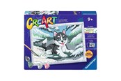 Kreativt Legetøj - Ravensburger CreArt Paint by Numbers - Naughty Husky - 12023261 2