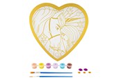 Kreativt Legetøj - Creative Craft Group Unicorn Academy Paint by Number Foil Heart Shape - 166004