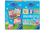 Brætspil - Ravensburger Peppa Pig Puzzle+memory® - Vendespil - 10625088