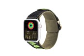 Smartwatch - Tilbehør - Dux Ducis  Strap (Outdoor Version) Apple Watch Ultra Strap SE 9 8 7 6 5 4 3 2 1 (49 45 44 42 mm) Nylon Band Bracelet Black/Green - 6934913035368