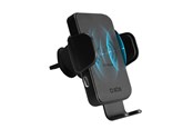 Mobil - Adaptere & Opladere - SBS TESUPWIR15WAUT smartphone holder with wireless charger for air vent - black - TESUPWIR15WAUT