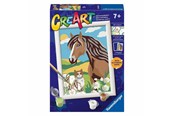 Kreativt Legetøj - Ravensburger CreArt Paint by Numbers - Horse and Kitty - 12023056 4