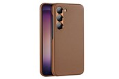 Mobil - Covers & Cases - Dux Ducis Grit Samsung Galaxy S23+ Elegant Faux Leather Cover Brown - 6934913030370