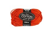 Kreativt Legetøj - Creativ Company Cotton yarn Size 8/8 L: 80-85 M Red - 50gr. - 461080