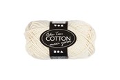 Kreativt Legetøj - Creativ Company Cotton yarn Size 8/8 L: 80-85 M Off-White - 50gr. - 461030