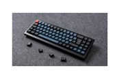 Tastatur - Keychron Q7 - keyboard - QMK custom mechanical fully assembled - 70% - QWERTY - Nordic - carbon black Input Device - Tastatur - Nordisk - Blå - Q7-M3-BO