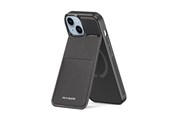 Mobil - Covers & Cases - Dux Ducis Rafi Mag Wallet Case with 3-in-1 Stand for iPhone 15 Plus with MagSafe and RFID Lock - Black - 6934913024386