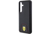 Mobil - Covers & Cases - Ferrari Carbon Stitched Bottom Case for Samsung Galaxy S24 - Black - 3666339242565