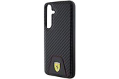Mobil - Covers & Cases - Ferrari Carbon Stitched Bottom Case for Samsung Galaxy S24+ - Black - 3666339242572