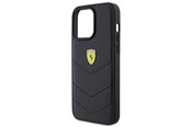 Mobil - Covers & Cases - Ferrari Quilted Metal Logo Case for iPhone 15 Pro Max - Black - 3666339171063