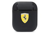 Mobil - Covers & Cases - Ferrari On Track Leather Case for AirPods 1/2 - Black - 3666339046835