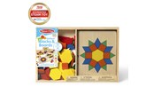 Trælegetøj - Melissa & Doug Wooden Pattern Blocks and Boards - 6073147