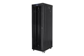 Rack skabe - Lanberg FF01 series V2 - rack - 600 x 1000 flat pack with glass door LCD - 42U - FF01-6042-12BL-R1