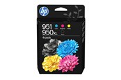 Blæk, Toner & Forbrugsstoffer - HP 950XL Black / 951 Cyan/Magenta/Yellow 4-Pack Original Ink Cartridges - C3WK1AE