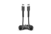 USB kabel - SBS TECABLETYPCCSK USB-C spiral cable - USB-C 0.5m - black - TECABLETYPCCSK
