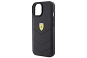 Mobil - Covers & Cases - Ferrari Quilted Metal Logo iPhone 15 Case - Black - 3666339171032