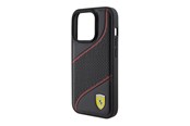 Mobil - Covers & Cases - Ferrari Perforated Waves Metal Logo Case for iPhone 15 Pro - Black - 3666339182090