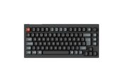 Tastatur - Keychron V1 Ultra 75% 8K Wireless Tri-Mode - POM Red - Gaming Tastatur - Uden Numpad - Nordisk - Sort - V1U-D1-BO