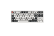Tastatur - Keychron Q3 Ultra 80% 8K Wireless Tri-Mode - POM Red - Gaming Tastatur - Uden Numpad - Nordisk - Hvid - Q3U-P1-BO