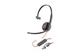 Hovedtelefoner/headset - HP Poly Blackwire 3220 Stereo USB-C Headset +USB-C/A Adapter (8X228AA) - 8X228AA