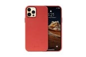 Mobil - Covers & Cases - CRONG Essential Cover - iPhone 12 Pro Max Faux Leather Case (Red) - CRG-ESS-IP1267-RED