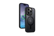 Mobil - Covers & Cases - CRONG Hybrid Frost MAG Cover - iPhone 15 Pro MagSafe Case (Black) - CRG-HFM-IP1561P-BLK