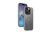 Mobil - Covers & Cases - CRONG Hybrid Frost MAG Cover - iPhone 15 Pro Max MagSafe Case (Gray) - CRG-HFM-IP1567P-LGR