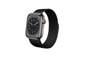 Smartwatch - Tilbehør - CRONG Milano Steel - Stainless Steel Strap for Apple Watch 44/45/46/49 mm (Black) - CRG-44MST-BLK