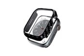 Smartwatch - Tilbehør - CRONG Hybrid Watch Case - Case with glass for Apple Watch 45mm (Carbon) - CRG-45HS-CRB