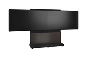 Vægbeslag, AV-Beslag & AV-Møbler - Middle Atlantic Forum stand - for 2 LCD displays / video conference system - 66" 3 bay dark finish - asian night black charcoal grey - TAA Compliant - Max 136 kg - recommended for 75" - FM-DS-6675FS-JA3B