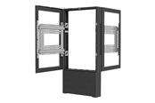 Vægbeslag, AV-Beslag & AV-Møbler - Legrand Chief Impact Floor Kiosks Series LF55UBP-B2B stand - for 2 LCD displays / AV System - black - Max 56.7 kg - recommended for 55" - LF55UBP-B2B