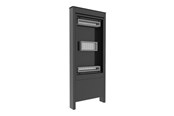 Vægbeslag, AV-Beslag & AV-Møbler - Chief Impact Floor Kiosks Series OLF55BP-S stand - for LCD display / touchscreen - outdoor portrait - black - Max 68 kg - recommended for 55" - OLF55BP-S