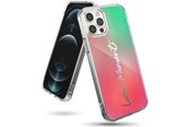 Mobil - Covers & Cases - Ringke Fusion Design Armored Case Cover with Gel Frame iPhone 12 Pro Max Pink-Green (GNAP0028) - 8809758105409