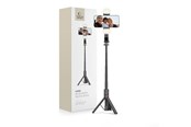Mobil - Andet Tilbehør - Tech-Protect L05S Bluetooth Selfie Stick with Tripod up to 105cm with LED Lamp - Black - 5906203690381