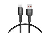 USB kabel - Tech-Protect UltraBoost Evo Cable USB-C / USB-A 100W 5A 0.5m - Black - 5906203690701