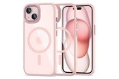 Mobil - Covers & Cases - Tech-Protect MagMat MagSafe Case for iPhone 15 - Clear Pink - 5906302307999