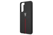 Mobil - Covers & Cases - Ferrari Off Track Leather Nylon Stripe Case for Samsung Galaxy S21 - Black - 3700740496152