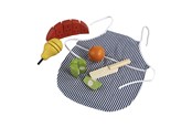 Trælegetøj - Primi Passi - Wooden Cutting Fruit Set with Apron - PP1005