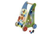 Babylegetøj - Primi Passi - Wooden Walker with Activity Garage - PP1048