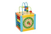 Babylegetøj - Primi Passi - Wooden Activity Cube with Spiral 5 in 1 - PP1079