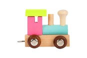 Trælegetøj - Small Foot - Wooden Letter Train Locomotive Colored - 12 pieces - 7894-display12