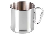 Camping & Friluftsliv - Meva Stainless steel hiking mug with carabiner 270ml - 8590584572007