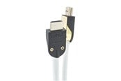Skærmkabel - Supra HDMI 2.1 - 4m - Hvid - 8K - Kabel med aftageligt stik-hus - 1001102449