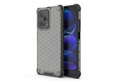 Mobil - Covers & Cases - Hurtel Honeycomb Case for Xiaomi Redmi Note 12 Pro+ Armored Hybrid Cover Black - 9145576277737
