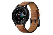 Smartwatch - Tilbehør - Tech-Protect Leather Strap for Samsung Galaxy Watch 4 / 5 / 5 Pro / 6 / 7 / FE - Brown - 9589046917257