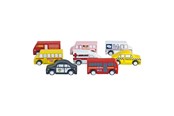 Trælegetøj - Colorations - Wooden Toy Trucks - 10-piece - TRUCKS