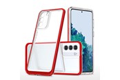 Mobil - Covers & Cases - Hurtel Clear 3in1 Case for Samsung Galaxy S23+ Silicone Cover with Frame Red - 9145576272688