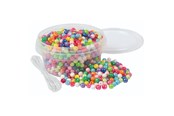 Kreativt Legetøj - Playbox Small Glitter Beads 6 mm 700 pcs - 5+ Years - 27518