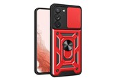 Mobil - Covers & Cases - Hurtel Hybrid Armor Camshield Case for Samsung Galaxy S23+ Armored Cover with Camera Cover Red - 9145576273074