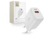 Mobil - Adaptere & Opladere - Tech-Protect  C20W USB-C PD 20W / USB-A QC 3.0 Network Charger - White - 9589046924293